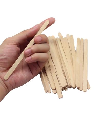 SelfTek 100 Pcs Wooden Wax Applicator Spatulas for Hair Removal - Popsicle Stick Eyebrow & Lip/Nose Waxing Sticks - Buy Online on GoSupps.com