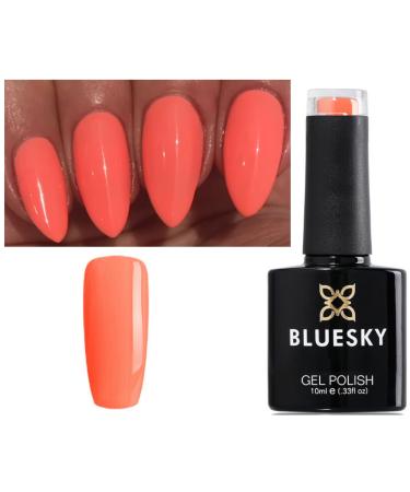 Bluesky Nail Gel Polish California Coral Peach Neon Coral Spring Summer Coral UV LED Soak Off 10ml
