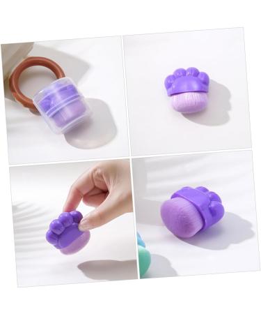 Didiseaon Portable Foundation Brush Artificial Fiber Purple Plastic Brush for Blush Brush Foundation Brush - Buy Online on GoSupps.com