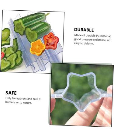 BCOATH Plastic Hearts 3pcs Vegetable Shaping Mold Pizza Accessories Cucumber Shaping Molds Vegetable Mold Shaped Flowerpot Transparent 20x5.5cm - Buy Online on GoSupps.com