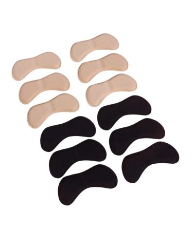 ROSENICE 6 Pairs Heel Pads Sponge Self-Adhesive for Shoes High Heels