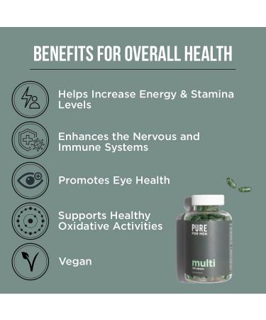 Pure for Men Multivitamin & Reset Detox Supplement Bundle - 120 Capsules + 30 Capsules - Buy Online on GoSupps.com