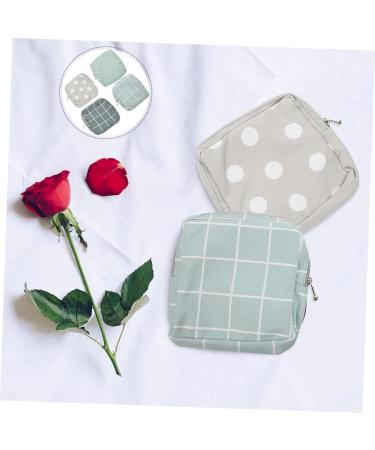 Menstrual Pad Storage Bag Set Travel Makeup Organizer for Purse Snap Period Pouch for Girls - Buy Online on GoSupps.com