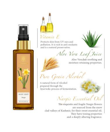 Forest Essentials Body Mist Nargis 100ml - Buy Online on GoSupps.com