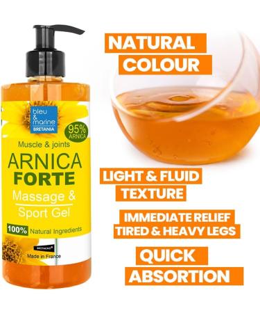 100% Arnika Jelly - Arnica Gel Concentrate for Muscle & Joint Pain Relief | Skincare for Bruises Tension & Injuries | 200ml Pump Bottle - Buy Online on GoSupps.com