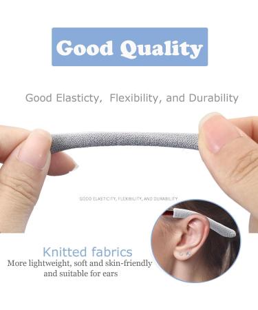 Buy Anti-Slip Glasses Ear Pads - 2 Pairs in Black/Gray | Comfortable Glasses Accessories for Secure Fit - Buy Online on GoSupps.com