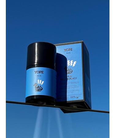  Yope YOPE Rejuvenating Day Cream | For Men | Smoothing | Soothes Irritations and Redness | Renews Skin | Anti-Wrinkle | Bioceramide Complex | Baobab Oil | 99% Natural Ingredients | 50ml - Buy Online on GoSupps.com