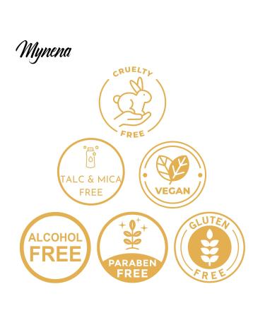 Mynena Yellow Gold Lip Gloss Topper | Shimmer Glossy Finish Liquid Lipstick with Jojoba Oil | Vegan & Cruelty-Free - Buy Online on GoSupps.com