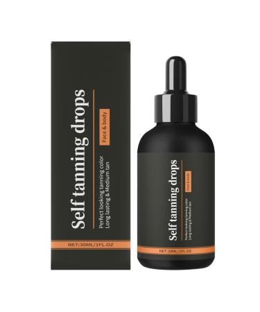 G n rique Self-tanning oils - 30ml facial oil nourishing liquid for face and body glow lightweight formula with moisturizing blend tan booster for travel beach and other uses.