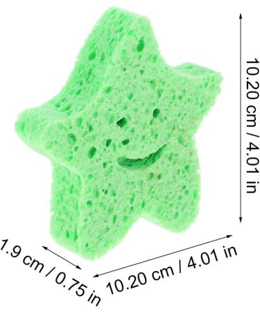 6pcs Exfoliating Bath Sponge Set - Star-Shaped Loofahs for Kids & Adults | Soft Foam Body Scrubber for Shower & Bath | Portable Exfoliating Bathing Pouf - Buy Online on GoSupps.com