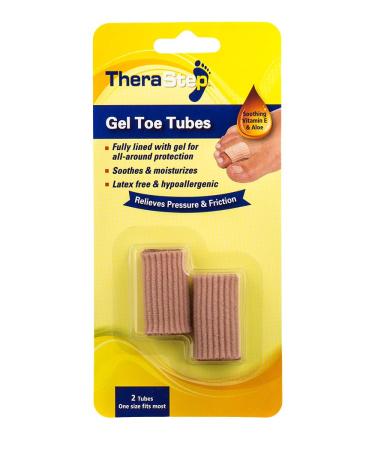 Silipos TheraStep 7006 Gel Toe Tubes - Washable Toe Sleeve with Vitamin E & Aloe Oil - Buy Online on GoSupps.com