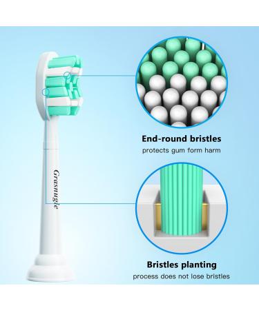 Replacement Toothbrush Heads for Philips Sonicare - Medium Soft Bristles Compatible Electric Toothbrush Refill Pack of 10 - Buy Online on GoSupps.com