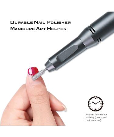 Fuegobird Electric Nail Drill Kit - Professional Manicure Pedicure Efile Machine - 30000 RPM - Portable USB Nail File Tool for Acrylic Gel Nails - Home and Salon Use - Buy Online on GoSupps.com