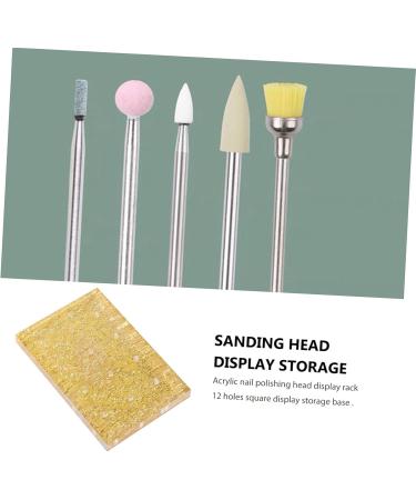 FRCOLOR Skull Stationary 1pc Grinding Head Display Stand Acrylic Manicure Tool Holder Tape Dispenser - Buy Online on GoSupps.com