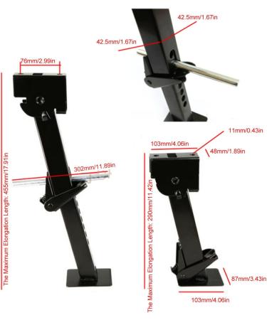Weikeya Adjustable Parking Jack Stand - 650lbs Stabilizer & 1000lbs Load Capacity for Trailers - Strong & Durable International Shipping - Buy Online on GoSupps.com
