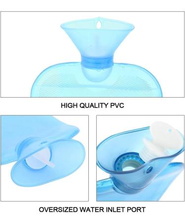 Classic 2000ml Rubber Heat Bottle - Blue | Heat & Cold Therapy | Pain Relief | 3 Colors Available - Buy Online on GoSupps.com