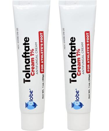 Globe Tolnaftate 1% Antifungal Treatment 1 Oz - Proven Clinically Effective on Athlete's Foot & Ringworm - 2 Pack - Buy Online on GoSupps.com