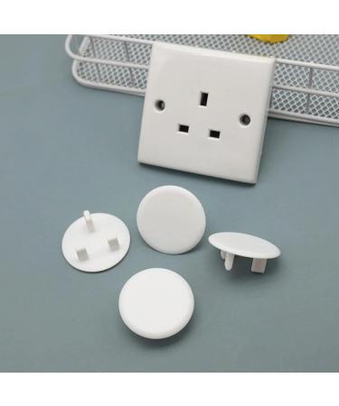 AONAT 8 Pieces Plug Socket Covers White Plug Socket Covers UK for Unused Electrical Outlets Plug Socket Protectors Child Proof Electrical Protectors for Child Baby Home and School - Buy Online on GoSupps.com