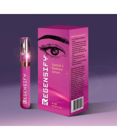 REGENSIFY Eyelash & Eyebrow Growth Serum - Voluminous Lashes & Brows | Capixyl Redensyl Biotin & More - 4ml - Buy Online on GoSupps.com