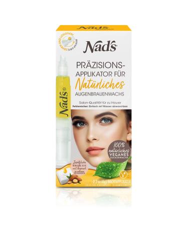 Nad's Wax Hair Removal Eyebrows Natural Eyebrow Wax with Precision Applicator - Buy Online on GoSupps.com