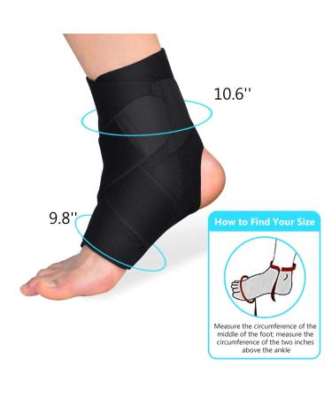 Health Gear Ankle Support Brace | Adjustable Ankle Wrap for Injury Recovery & Achilles Tendonitis | Breathable Nylon Super Elastic Sleeve - Buy Internationally - Buy Online on GoSupps.com