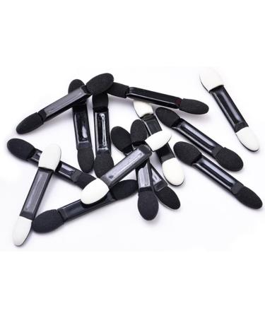 KINGMAS 100 Pcs Disposable Double Ended Sponge Brush EyeShadow Applicator Makeup Tools (Black) - Buy Online on GoSupps.com