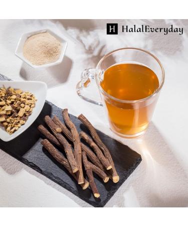 Natural Licorice Root Sticks - 100g (1/4 lb) - Vegan & Halal - 10-15 Sticks, 6-8 inches - All Natural - Buy Online on GoSupps.com