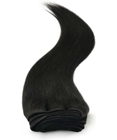 Yaki Silky Weave Jet Black (1) 16" Human Hair Extensions - Buy Online on GoSupps.com