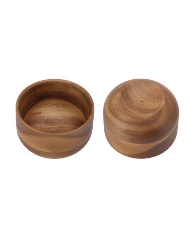 Miokycl Men's Wooden Shaving Bowl Burr-Free Compact Shaving Foam Mug for Home Barber Shop