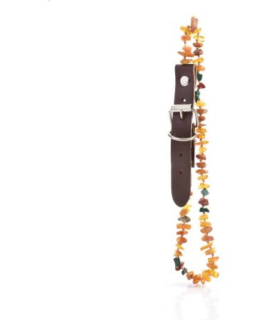 Larsson Amber Necklace for Dogs & Cats | Malachite & Red Jasper | 50-60 cm | International Shipping - Buy Online on GoSupps.com