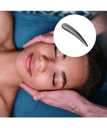 FOMIYES Foot Massage Device - GUA Sha Scraping Plate for Face & Body | Mini Neck Massager Tool | Spa & Home Use | 13x2cm Black - Buy Online on GoSupps.com