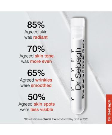 Dr Sebagh - Vitamin C Powder Cream CLINICALLY PROVEN RADIANCE - Vitamin C Cream for Face - Glow Boosting Skincare - Vitamin C Cream for Dark Spots Eye Face & Acne - (0.07 Oz 1 Pack) - Buy Online on GoSupps.com
