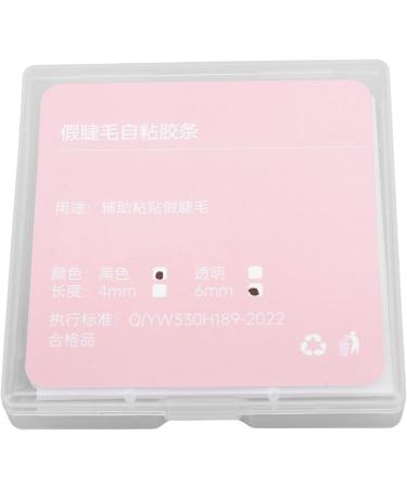 144 Strips No Glue Self Adhesive Lash Tape Waterproof Reusable Strong Hold Black for Individual Cluster False Eyelashes (6mm) - Buy Online on GoSupps.com