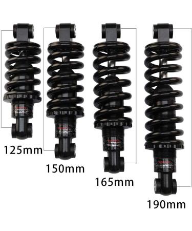 Mountain Bike Rear Shock Absorber - Black Coil Spring 125mm/165mm/190mm - 850/1000/1350Lbs Eye-to-Eye Spring Rates - Buy Online on GoSupps.com