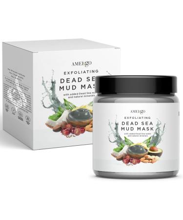 Dead Sea Mud Mask with Hyaluronic Acid & Niancinamide - Natural Face Mask with 100% Real Dead Sea Mud & Dead Sea Water - Natural Mud Mask for Face - Dead Sea Products by Amelgo - Buy Online on GoSupps.com