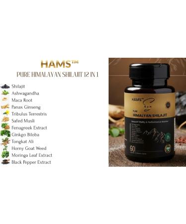12-in-1 Natural Shilajit & Ashwagandha Formula Vitality Energy & Immunity Booster - Buy Online on GoSupps.com