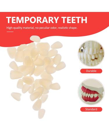 Temporary Tooth Crowns & Bridges - 100 pcs Synthetic Resin Dentures with Dental Glue for Oral Cavity Loss - Darz Prosthesis - Buy Online on GoSupps.com