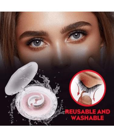 2023 New Reusable Self-adhesive Eyelashes - Natural Look, Waterproof, Easy to Apply, Outwardly Fluffy - 2 Pairs for Women - Buy Online on GoSupps.com