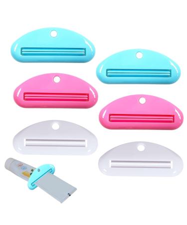 6 pieces of tube squeezer toothpaste tube squeezer toothpaste tube squeezer dispenser squeezer toothpaste dispenser tube squeeze for all tube tube presser toothpaste crushing tube taller