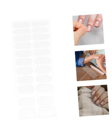 PLAFOPE 6 Sheets Nail Patch Sheer Nail Polish Manicure Kit Nail Sticker Gels Stickers Nail Kits Clear Nail Polish Transparent Nail Polish Nail Gel Strips Gel Pedicure Kit Double Sided Tape - Buy Online on GoSupps.com