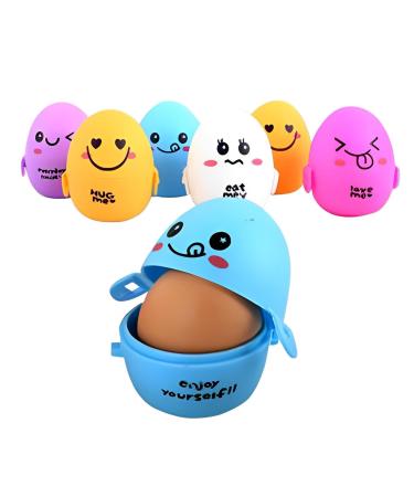 LIXUHDYU Portable egg carrier holder-Outdoor Camping Cartoon Eierbox |Cute shockproof protective storage container for eggs |Egg protection box for picnic camping outdoors