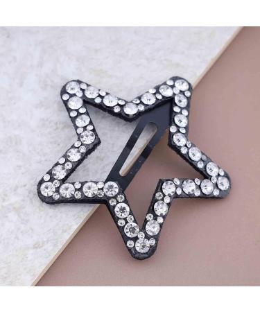 Aneneiceera Crystal Star Clip Silver Rhinestone Hair Clip Barrette CZ Hair Clip Daily Hair Pins Clip Crystal Star Hair Accessories for Women and Girls (Silver) - Buy Online on GoSupps.com