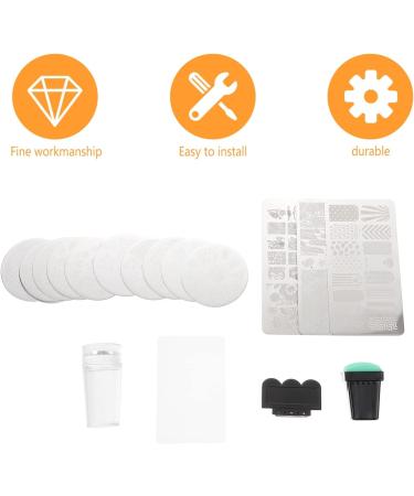 minkissy 1 Set Nail Plate Nail Print Tool Nail Art Stamping Nail Jelly Stamper Nail Image Plate Nail Art Images Silicone Nail Tools Nail Printing Template Image Board Steel Plate Manicure - Buy Online on GoSupps.com