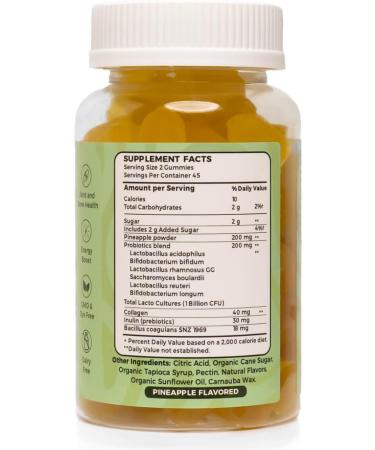 EcoLuxe BRINGME Balance Pre & Probiotic Gummies Pineapple Collagen Pre & Prebiotics for pH Balance Gut & Skin Health Digestive Wellness and Natural Odor Control Low Sugar 90 Count - Buy Online on GoSupps.com