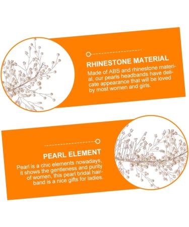 Didiseaon Braided Pearl Hair Comb Wedding Hair Clips Rhinestone Hair Clip Hair Clip for Wedding Bridal Headpiece Crystal Hair Accessories Headwear Abs White Dress Bride Hair up - Buy Online on GoSupps.com