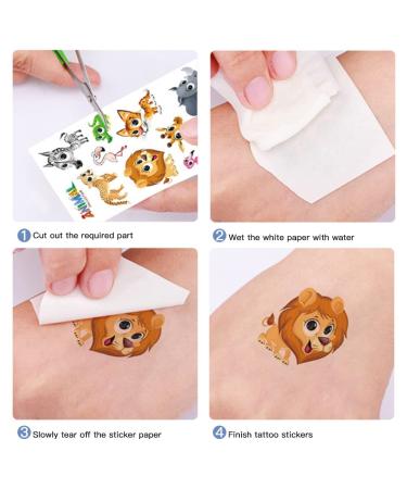 Jungle Animal, Insects, Sea Creatures Temporary Tattoos for Kids - 440pcs | Waterproof, Mixed Styles for Boys and Girls Group Activities - Buy Online on GoSupps.com