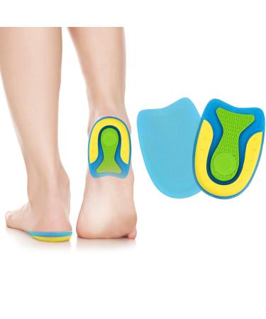Acwoo heel spur inserts heel cushion heel protection for shoes soft gel insole insoles heel spur women men heel pillow orthopedic for heel Achilles tendon (L (40-45) 1 pair) l (40-45) 1 pair