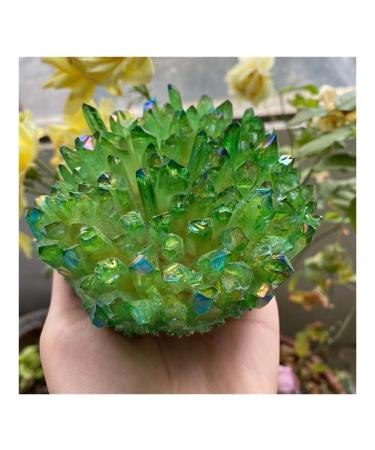 Natural Crystal Rough Natural Rainbow Halo Quartz Cluster Restoration Home Decoration Stone Gift Crafts (Size : 450-500g)