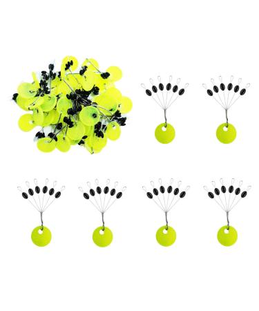 Drchoer Fishing Rubber Bobber Beads Stopper, 6 in 1 Float Sinker Stops, Black Oval,Size L,M,S Available Black Oval M(300pcs)