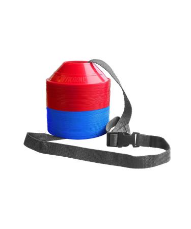 Kwik Goal Mini Disc Cone Kit (50-Pack) Blue/Red